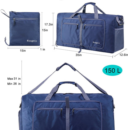 Travel Duffel Bag Large Foldable Waterproof Overnight Bag for Beach Swim Bags Pool Sports Gym