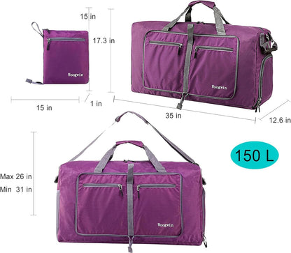 Travel Duffel Bag Large Foldable Waterproof Overnight Bag for Beach Swim Bags Pool Sports Gym