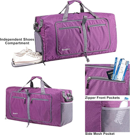 Travel Duffel Bag Large Foldable Waterproof Overnight Bag for Beach Swim Bags Pool Sports Gym