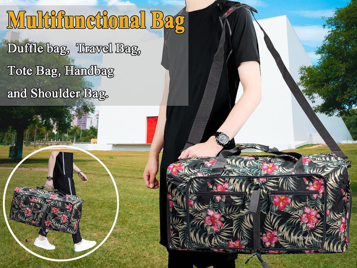 Travel Duffel Bag Large Foldable Waterproof Overnight Bag for Beach Swim Bags Pool Sports Gym
