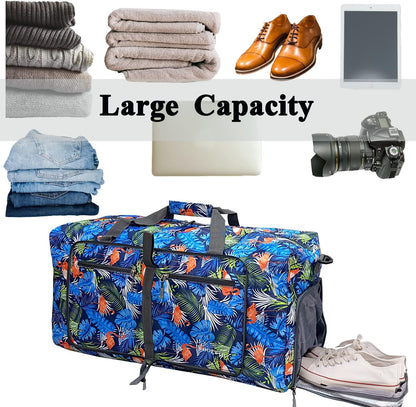 Travel Duffel Bag Large Foldable Waterproof Overnight Bag for Beach Swim Bags Pool Sports Gym