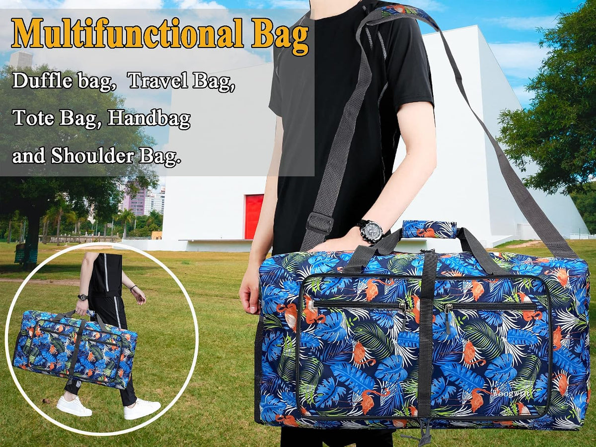 Travel Duffel Bag Large Foldable Waterproof Overnight Bag for Beach Swim Bags Pool Sports Gym