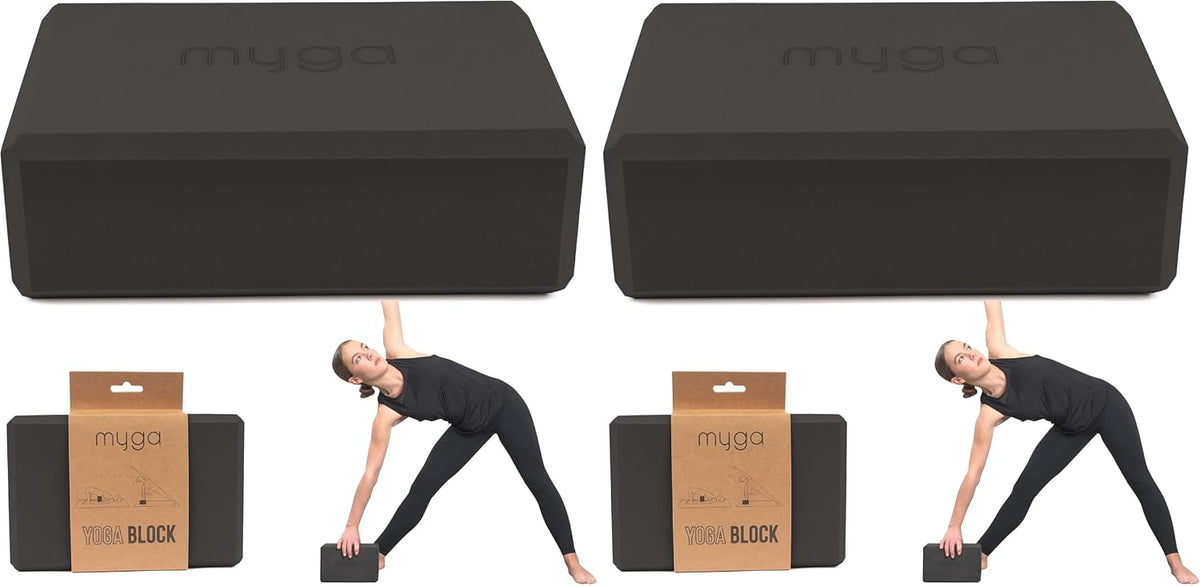 Yoga Block,Lightweight EVA Foam Yoga Brick,High Density Non-Slip Block for Yoga Poses, Pilates, Balance and Flexibility
