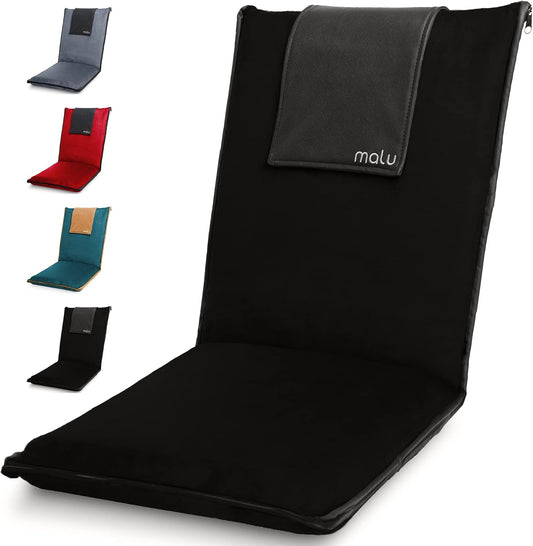 Floor Chair Padded w/Back Support - Japanese Chair Meditation Cushion