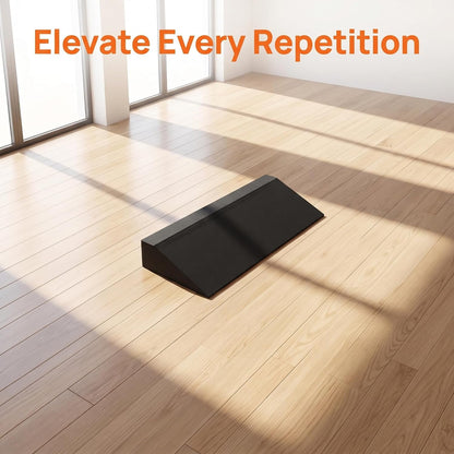 Squat Wedge Block, Yoga Foam Wedge Blocks, Calf Stretcher Wide Riser Block Calf Stretch Board Foot Incline Board for Home Gym Workout Pilate Balance Practice