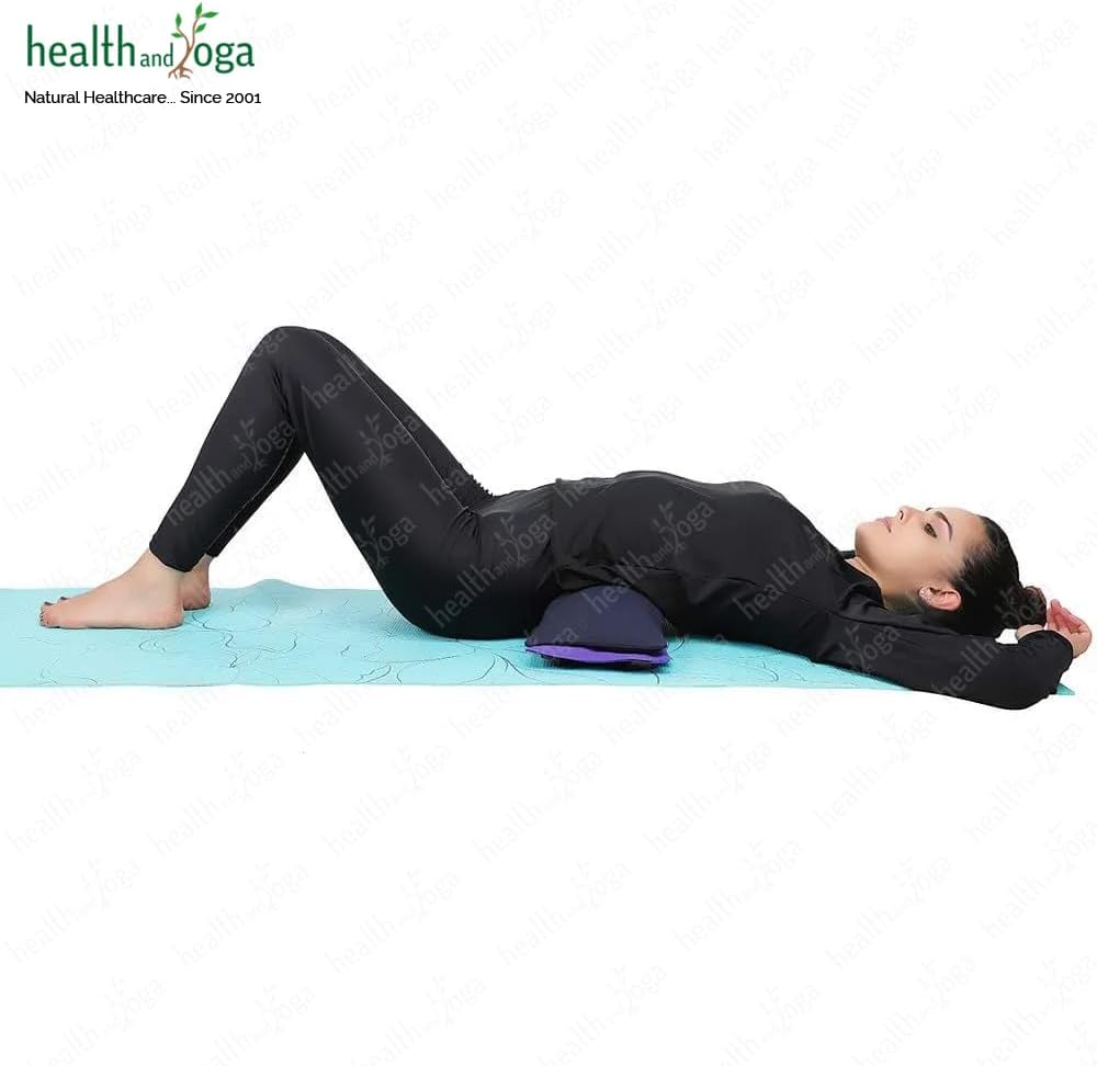 HealthAndYoga(TM) Yoga Sand Bags - Double Bag with Inner Waterproof Bag - Prop for Adding Weight and Support (Blue)