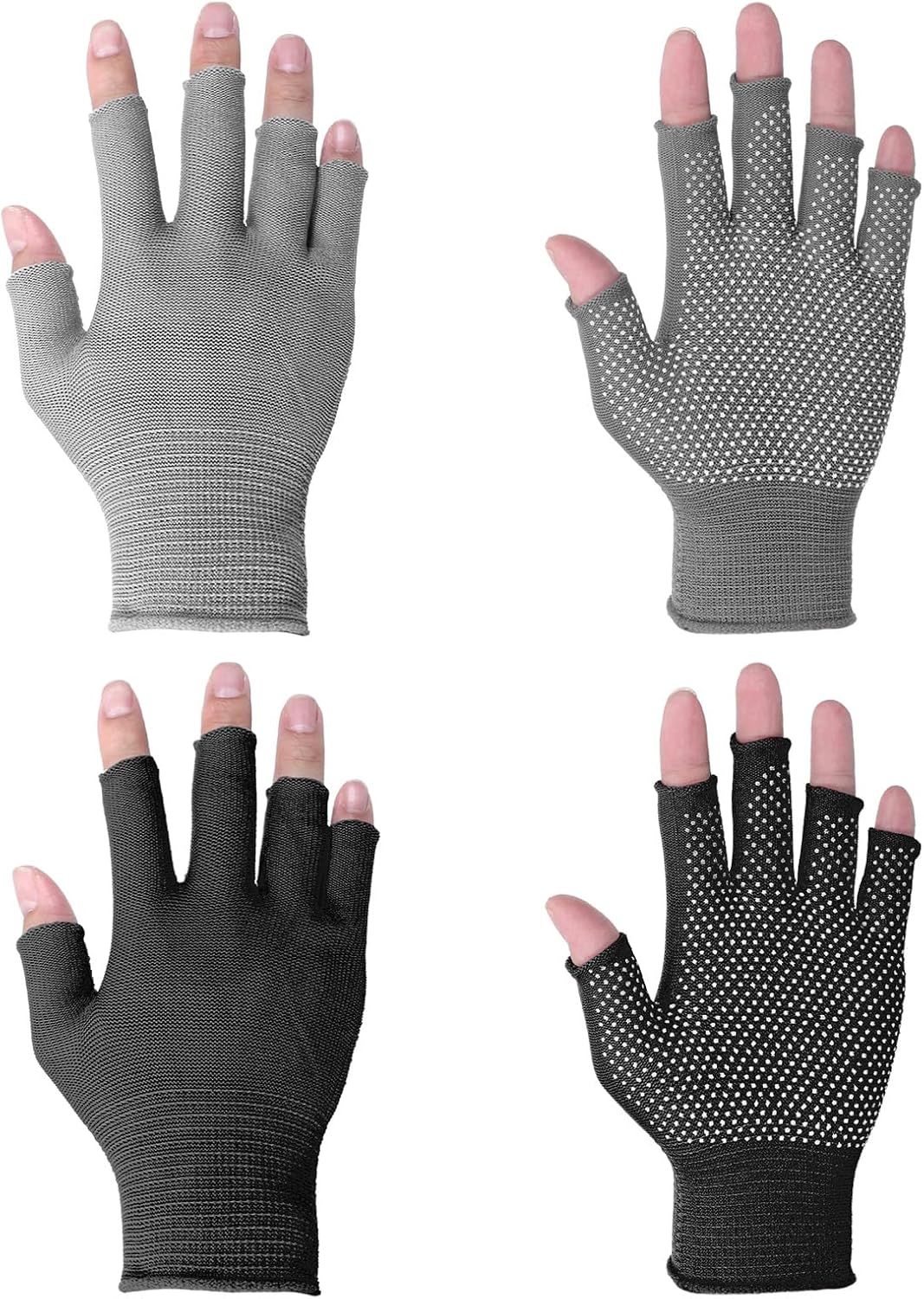 Half-Finger Slip Breathable Fingerless Work Gloves