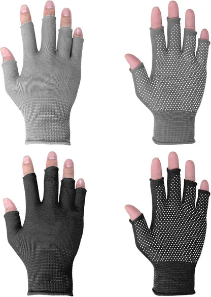 Half-Finger Slip Breathable Fingerless Work Gloves