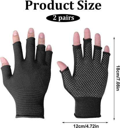Half-Finger Slip Breathable Fingerless Work Gloves