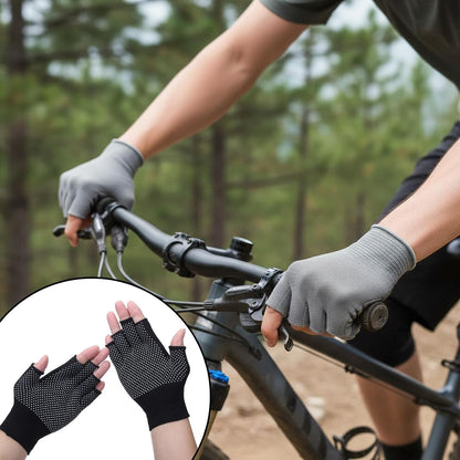 Half-Finger Slip Breathable Fingerless Work Gloves