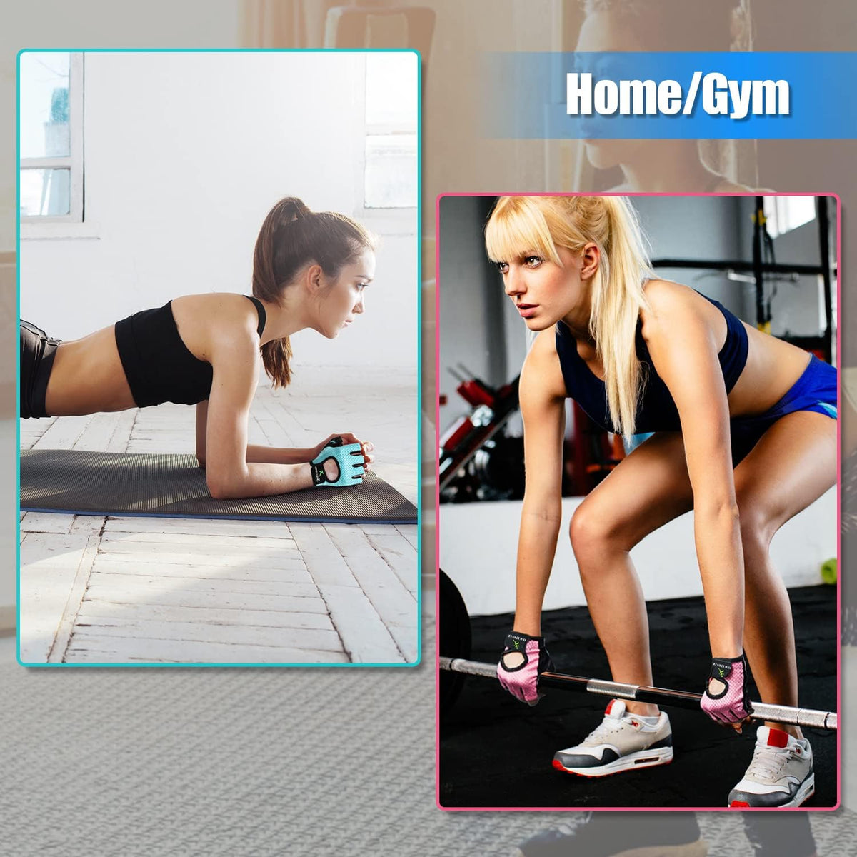 Workout Gloves - Lightweight Breathable Gym Gloves for Women & Men's Exercise