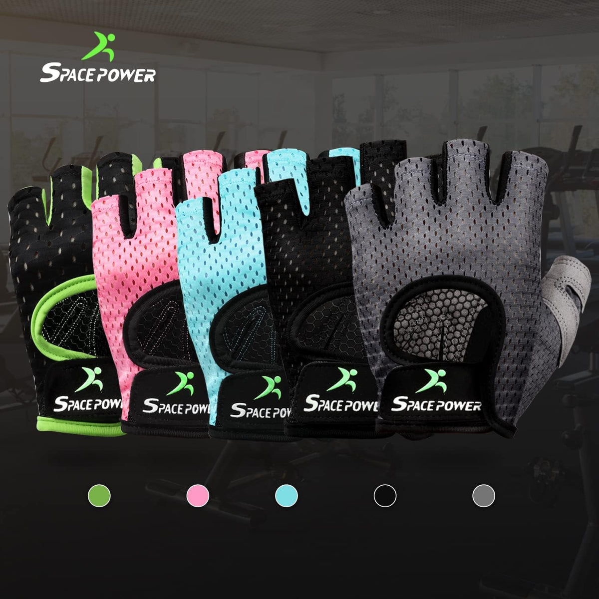 Workout Gloves - Lightweight Breathable Gym Gloves for Women & Men's Exercise