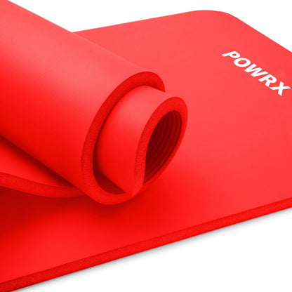 Yoga Mat Thick | Exercise Mat 1/2" - 3 Widhts with Carrying Strap and Bag | Non-Slip Workout Mat for Women Men Home Fitness Stretching Pilates Gymnastics Floor Gym Equipments