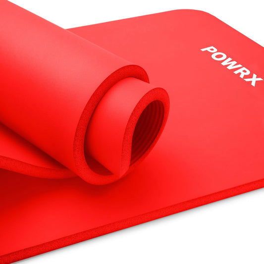 Yoga Mat Thick | Exercise Mat 1/2" - 3 Widhts with Carrying Strap and Bag | Non-Slip Workout Mat for Women Men Home Fitness Stretching Pilates Gymnastics Floor Gym Equipments