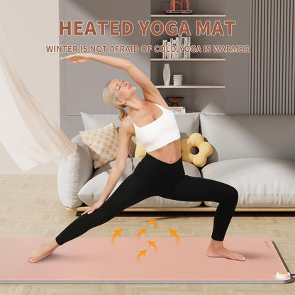 Heating yoga mat, warm yoga pad, more comfortable fitness mat in winter, yoga and meditation bio-mat