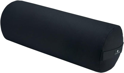 Round Yoga Bolster - Firm Round Shape, Higher Profile, Great Under Knees, Soft Support, Handmade in The USA