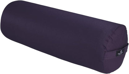 Round Yoga Bolster - Firm Round Shape, Higher Profile, Great Under Knees, Soft Support, Handmade in The USA