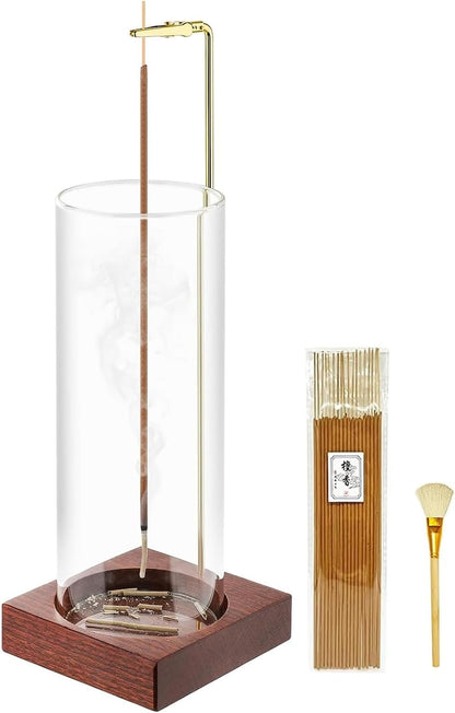 Incense Holder,Wooden Incense Holder for Sticks (Brown)