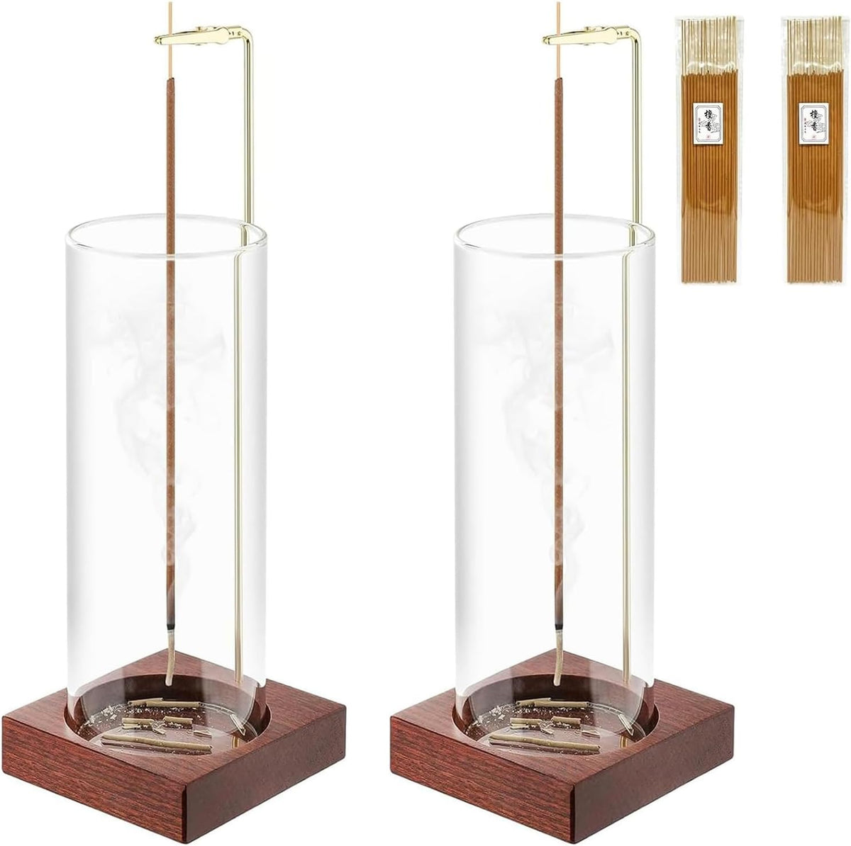 Incense Holder,Wooden Incense Holder for Sticks (Brown)