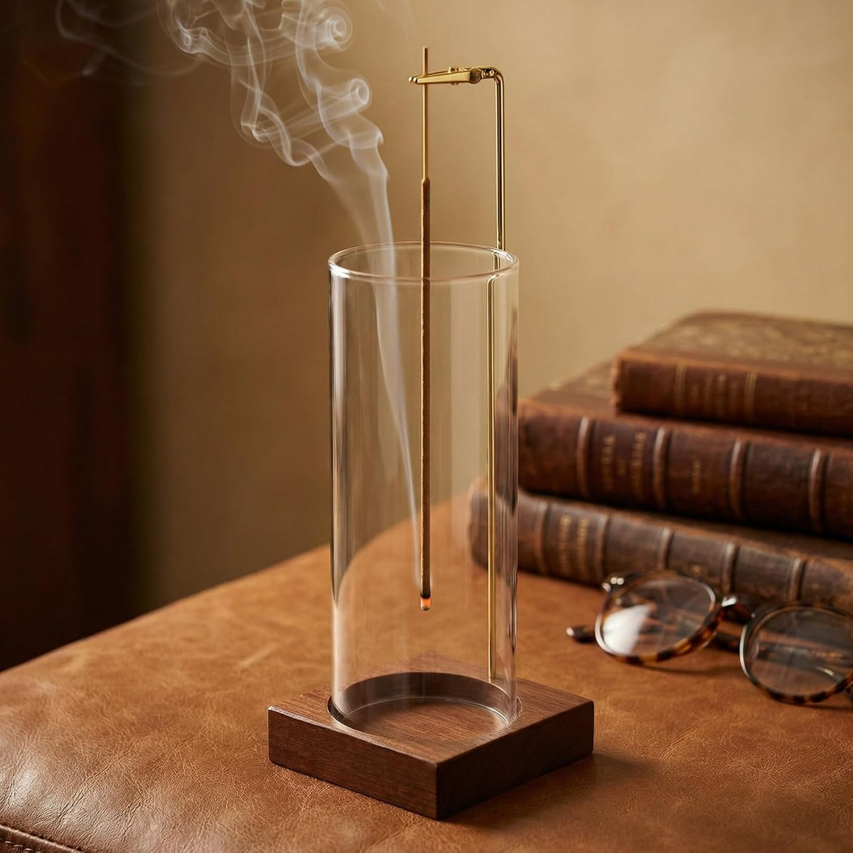 Incense Holder,Wooden Incense Holder for Sticks (Brown)