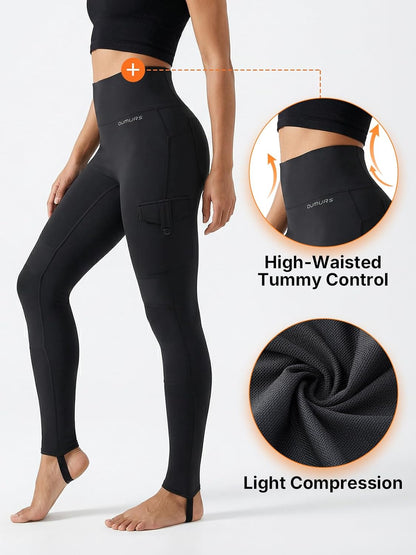 Women's Motorcycle Pants, Booty Lifting Yoga Leggings with CE2 Certified Removable Knee Pads & Cargo Pockets for Riding
