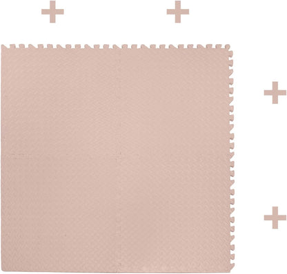8X(32 Sqft) Pink Gym Floor Mat 24x24 EVA Foam Interlocking Exercise Fitness Puzzle Floor Gym Yoga Mat Workout Pad [P/N: MTET-HOME012-8PC]