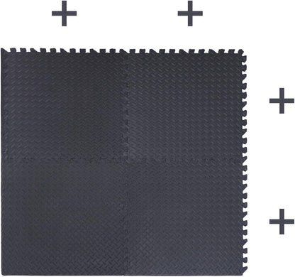 8X(32 Sqft) Pink Gym Floor Mat 24x24 EVA Foam Interlocking Exercise Fitness Puzzle Floor Gym Yoga Mat Workout Pad [P/N: MTET-HOME012-8PC]