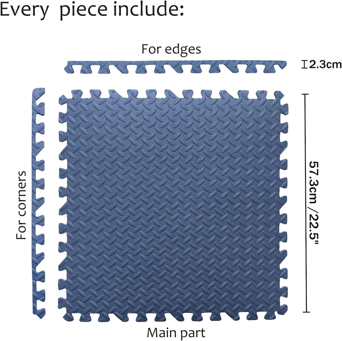8X(32 Sqft) Pink Gym Floor Mat 24x24 EVA Foam Interlocking Exercise Fitness Puzzle Floor Gym Yoga Mat Workout Pad [P/N: MTET-HOME012-8PC]