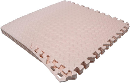 8X(32 Sqft) Pink Gym Floor Mat 24x24 EVA Foam Interlocking Exercise Fitness Puzzle Floor Gym Yoga Mat Workout Pad [P/N: MTET-HOME012-8PC]