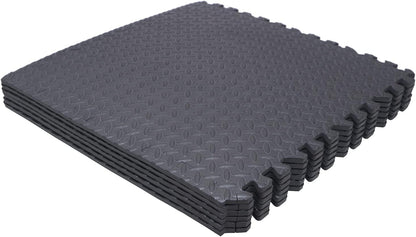8X(32 Sqft) Pink Gym Floor Mat 24x24 EVA Foam Interlocking Exercise Fitness Puzzle Floor Gym Yoga Mat Workout Pad [P/N: MTET-HOME012-8PC]