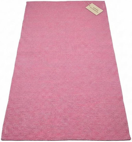 LFH Home Handmade Cotton Yoga Mat Cotton Rug picnic mat For Exercise, Workout, Fitness - Perfect Heavy Quality Eco Friendly Natural Cotton Woven Reversible Yoga Mats for Men & Women - 72x26 Inch.