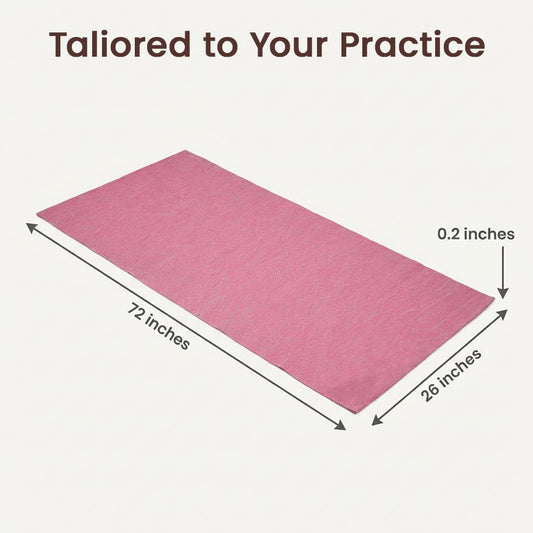 LFH Home Handmade Cotton Yoga Mat Cotton Rug picnic mat For Exercise, Workout, Fitness - Perfect Heavy Quality Eco Friendly Natural Cotton Woven Reversible Yoga Mats for Men & Women - 72x26 Inch.