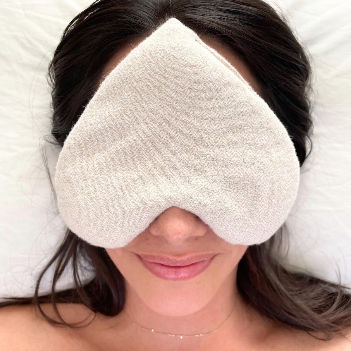 Weighted Heart Eye Pillow & Eye Mask - Gift for Women, First Light
