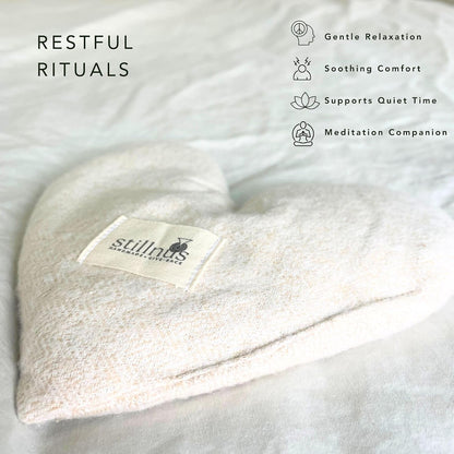 Weighted Heart Eye Pillow & Eye Mask - Gift for Women, First Light
