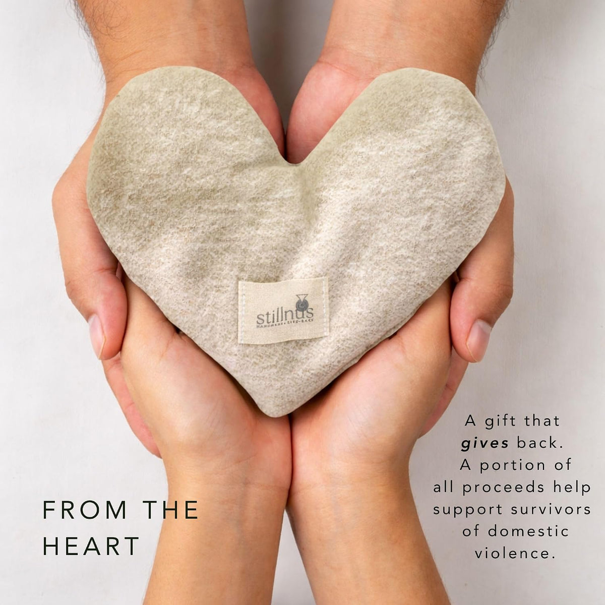 Weighted Heart Eye Pillow & Eye Mask - Gift for Women, First Light