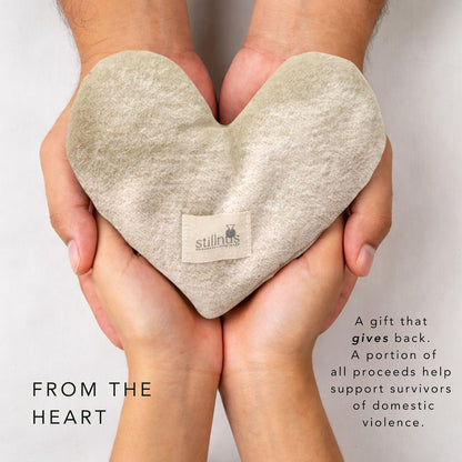 Weighted Heart Eye Pillow & Eye Mask - Gift for Women, First Light