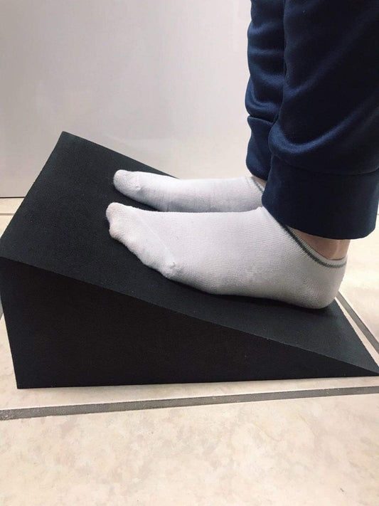 Yoga foam slant wedge to Stretch Feet, Helps with balance, strength and stretching slant boards for calfs 12'' Long x 12'' Wide x 4-1/2'' thick