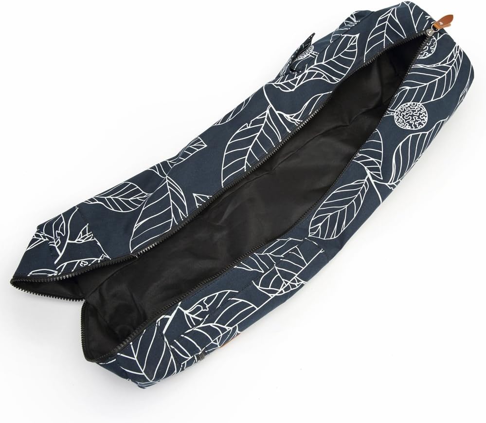 Yoga Mat Bag for Women & Men, Full-Zip Canvas Pilates Bag with Pockets