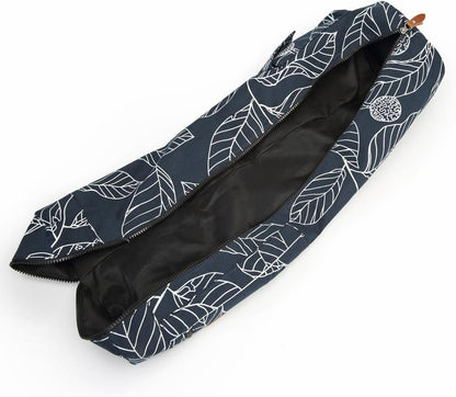 Yoga Mat Bag for Women & Men, Full-Zip Canvas Pilates Bag with Pockets
