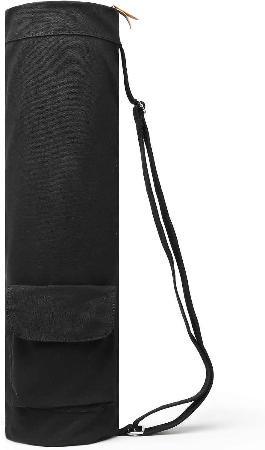 Yoga Mat Bag for Women & Men, Full-Zip Canvas Pilates Bag with Pockets