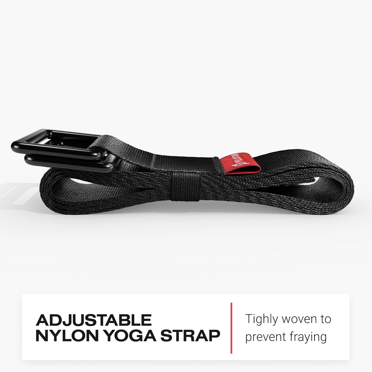 Adjustable Nylon Yoga Strap, Extended Reach for Improved Alignment