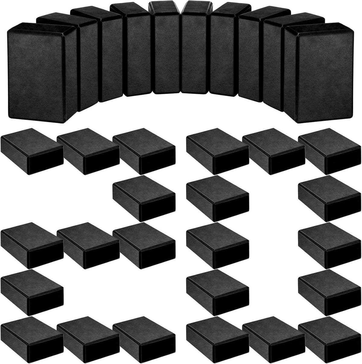 20 Pcs Foam EVA Yoga Blocks Lightweight Non-slip Supportive Foam Blocks Yoga Prop Accessories for Pilates, Stretching and Meditation, Men and Women Yogi
