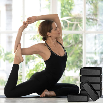 20 Pcs Foam EVA Yoga Blocks Lightweight Non-slip Supportive Foam Blocks Yoga Prop Accessories for Pilates, Stretching and Meditation, Men and Women Yogi