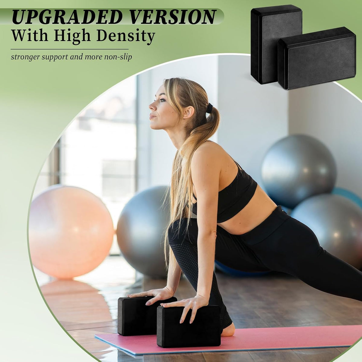 20 Pcs Foam EVA Yoga Blocks Lightweight Non-slip Supportive Foam Blocks Yoga Prop Accessories for Pilates, Stretching and Meditation, Men and Women Yogi