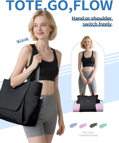 Yoga Mat Bag Waterproof Tote Gym Bag Mat Carrier W/Wet Pocket