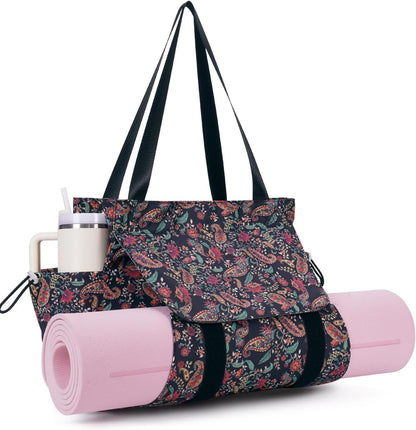 Yoga Mat Bag Waterproof Tote Gym Bag Mat Carrier W/Wet Pocket