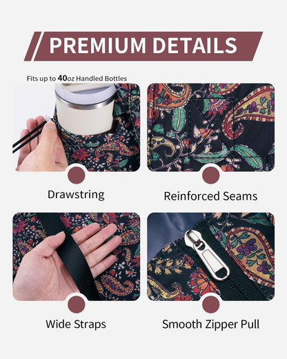 Yoga Mat Bag Waterproof Tote Gym Bag Mat Carrier W/Wet Pocket
