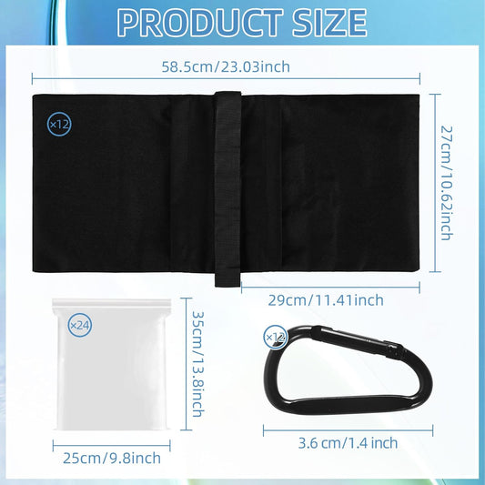 Sandbags Weight Bags for Photography Equipments, Photography Sand Weight Bags, Heavy Duty Sandbags for Backdrop Stand, Outdoor Canopy, Photo Tripod,Pop up Tent, Umbrella Base (Black)