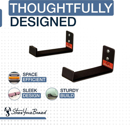 Yoga Mat Holder Wall Mount, Foam Roller Rack, Large