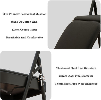 Folding Chair with Backrest,Dual Crossbeam Support,Pilates Yoga Auxiliary Chair,for Back Pain Relieving Strength Training(Color 3,45x81x82.5cm)